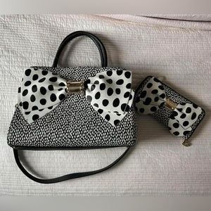 Matching Betsey Johnson purse and wallet